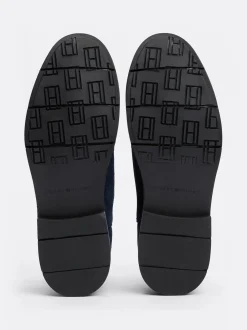 Buty Wizytowe|Buty Sznurowane*Tommy Hilfiger Sznurowane Buty Do Kostki Z Zamszu DARK COFFEE