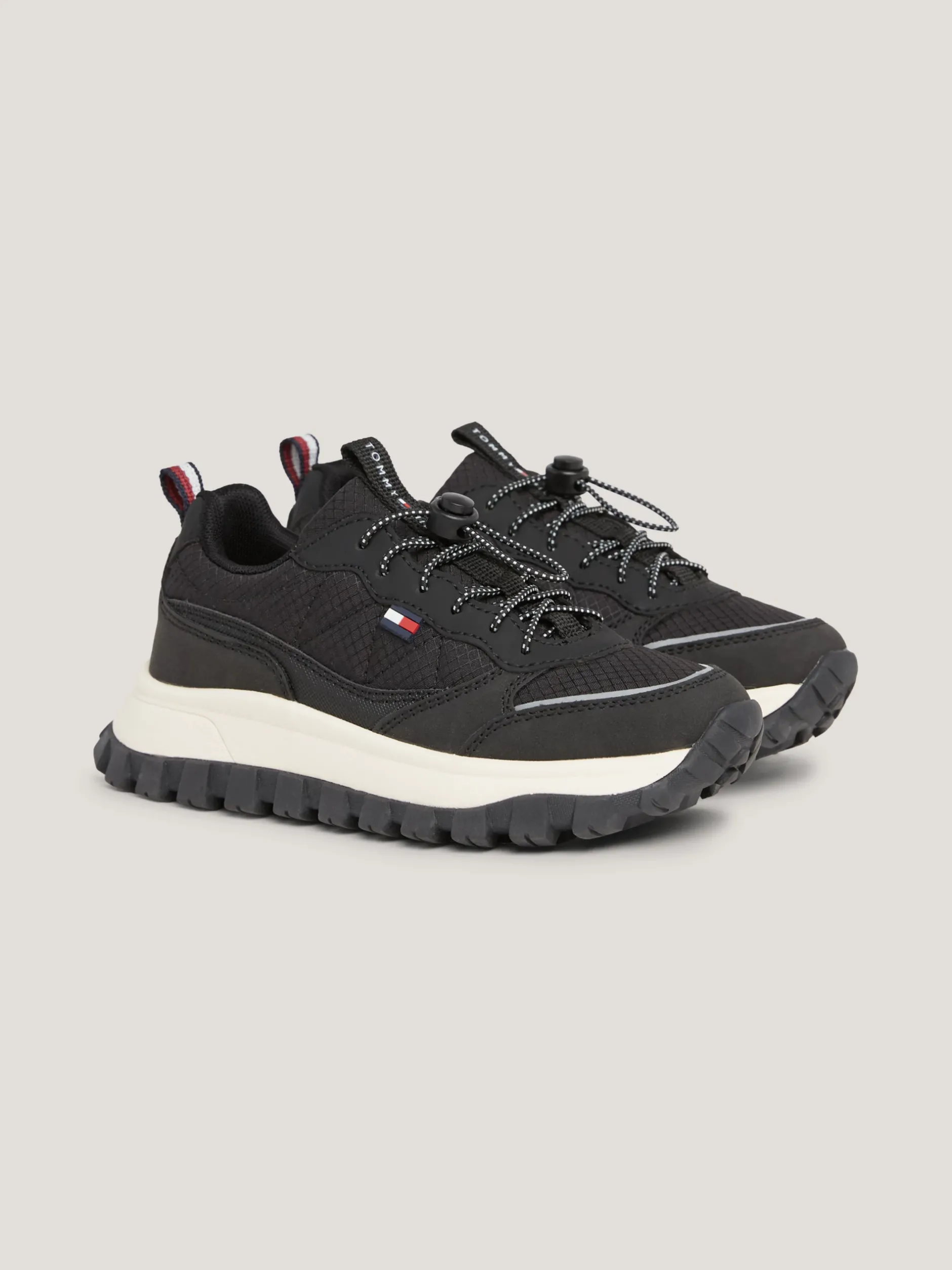 Obuwie I Akcesoria*Tommy Hilfiger Sznurowane Buty Sportowe Na Grubej Podeszwie BLACK