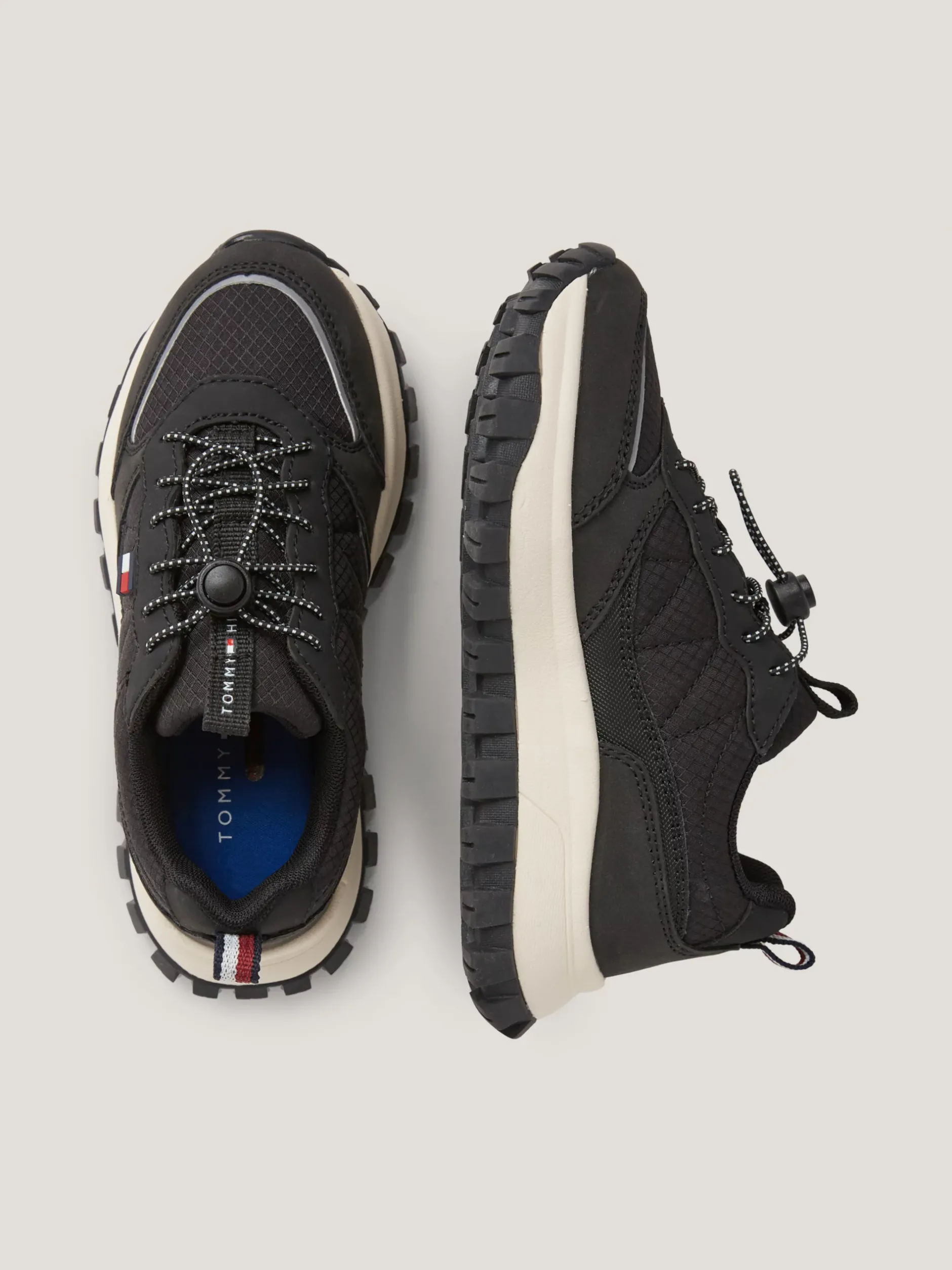 Obuwie I Akcesoria*Tommy Hilfiger Sznurowane Buty Sportowe Na Grubej Podeszwie BLACK