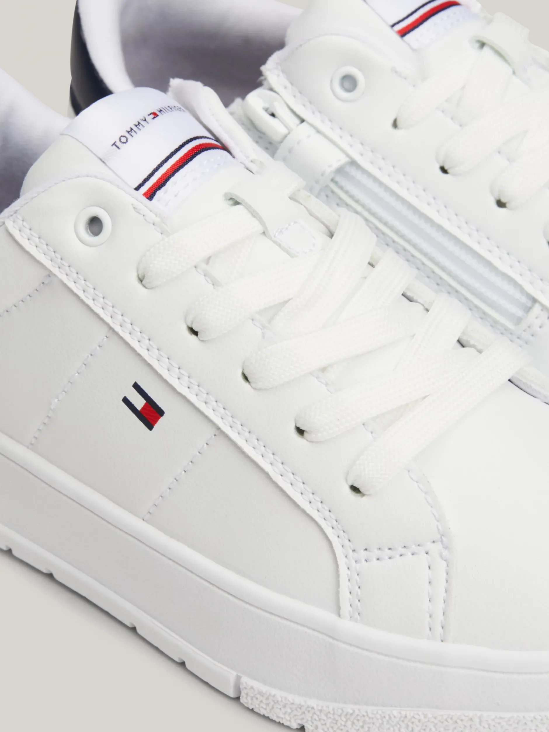 Obuwie I Akcesoria|Obuwie I Akcesoria*Tommy Hilfiger Sznurowane Buty Sportowe Na Grubej Podeszwie WHITE/BLUE