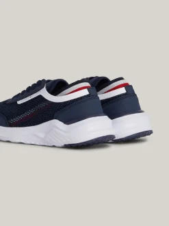 Obuwie I Akcesoria*Tommy Hilfiger Sznurowane Buty Sportowe Z Siateczki BLUE