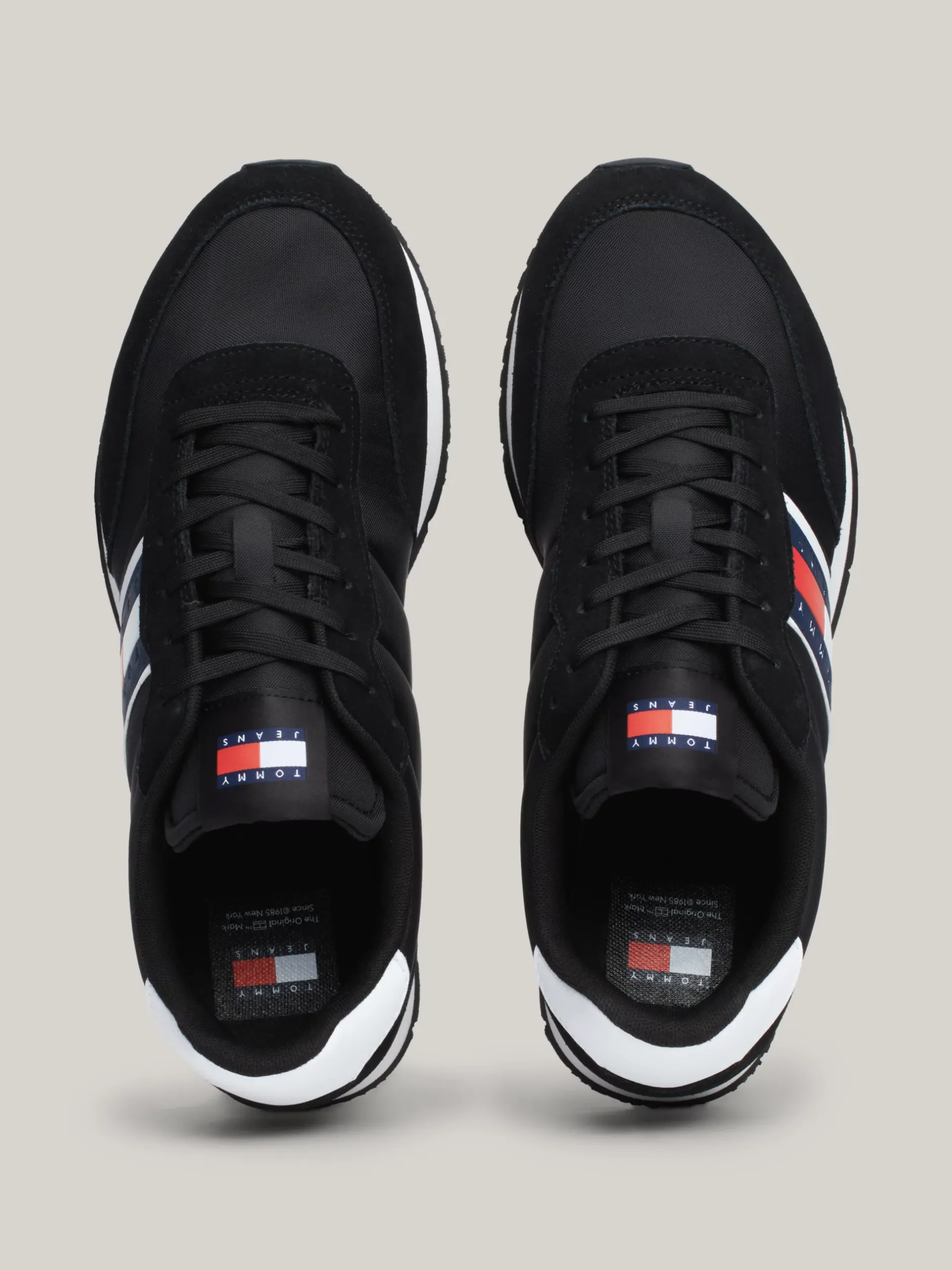 Sneakersy*Tommy Hilfiger Sznurowane Buty Sportowe Do Biegania Z Logo BLACK