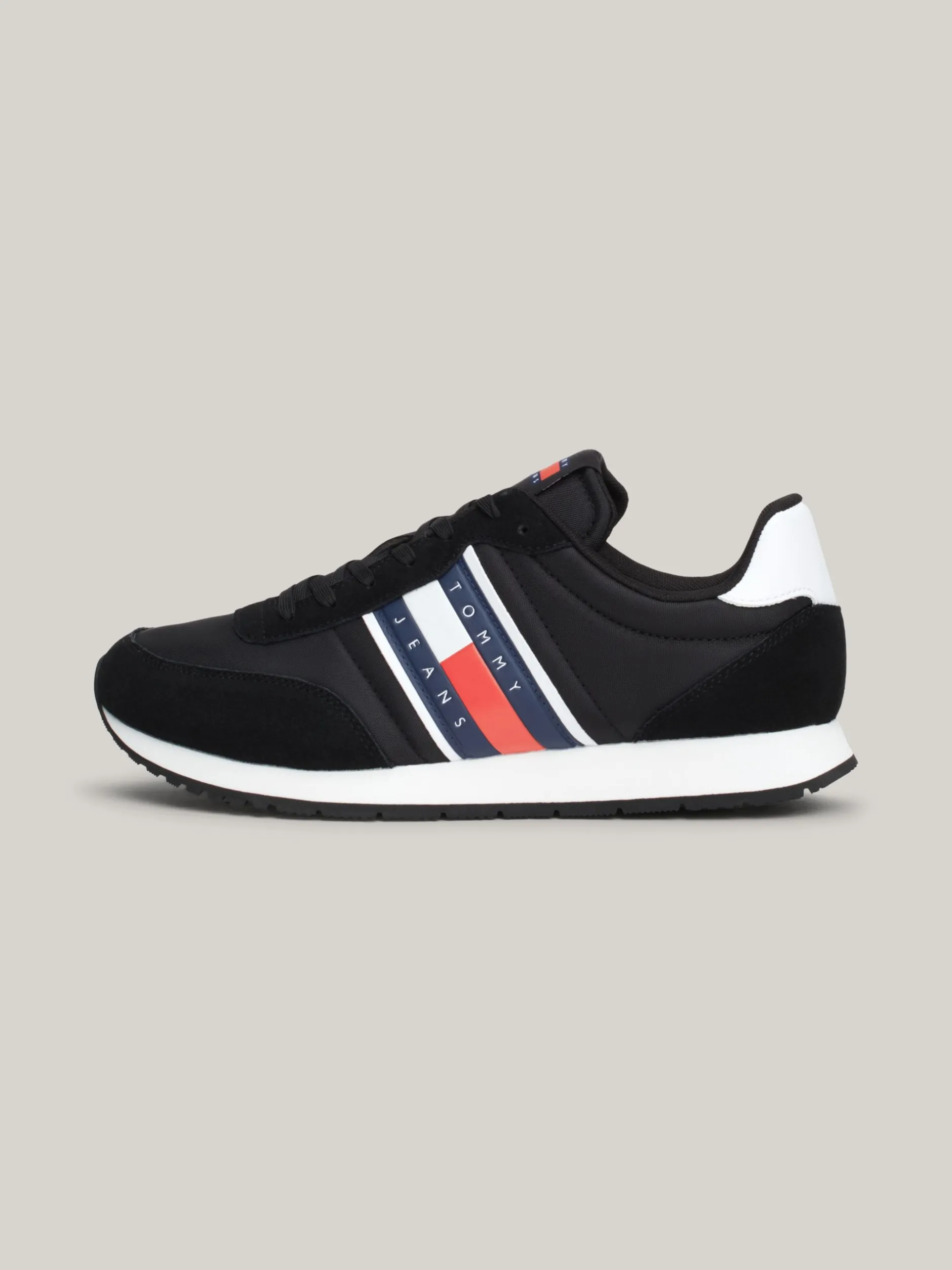 Sneakersy*Tommy Hilfiger Sznurowane Buty Sportowe Do Biegania Z Logo BLACK