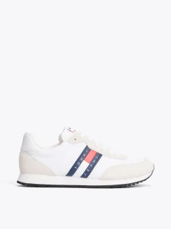 Sneakersy|White Trainers*Tommy Hilfiger Sznurowane Buty Sportowe Do Biegania Z Logo WHITE