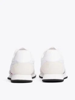 Sneakersy|White Trainers*Tommy Hilfiger Sznurowane Buty Sportowe Do Biegania Z Logo WHITE
