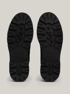 Buty Sznurowane|Buty*Tommy Hilfiger Sznurowane Buty Turystyczne Ze Skóry BLACK