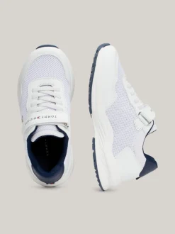 Obuwie I Akcesoria|Obuwie I Akcesoria*Tommy Hilfiger Sznurowane Buty Z Logo I Zapięciem Na Rzepy WHITE