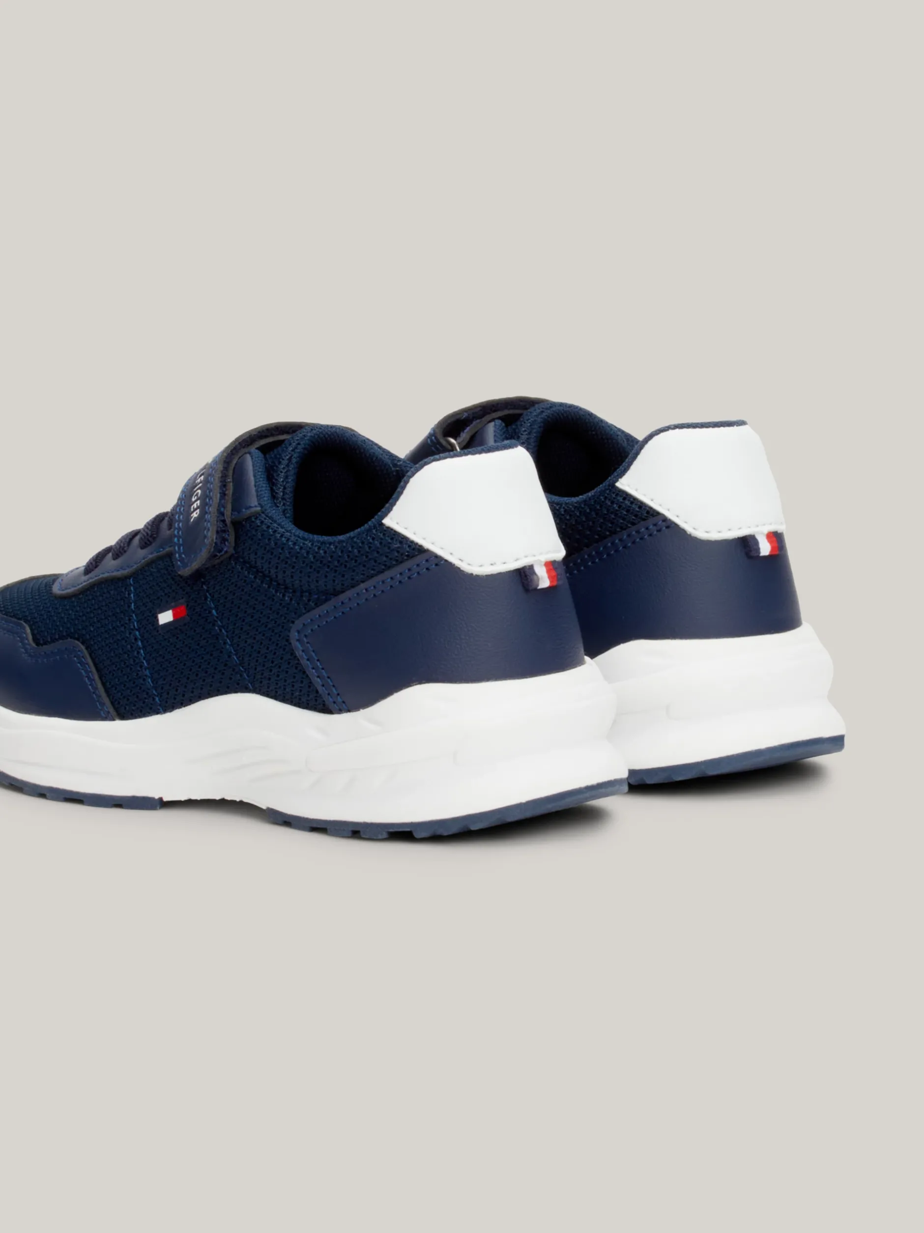 Obuwie I Akcesoria|Obuwie I Akcesoria*Tommy Hilfiger Sznurowane Buty Z Logo I Zapięciem Na Rzepy BLUE