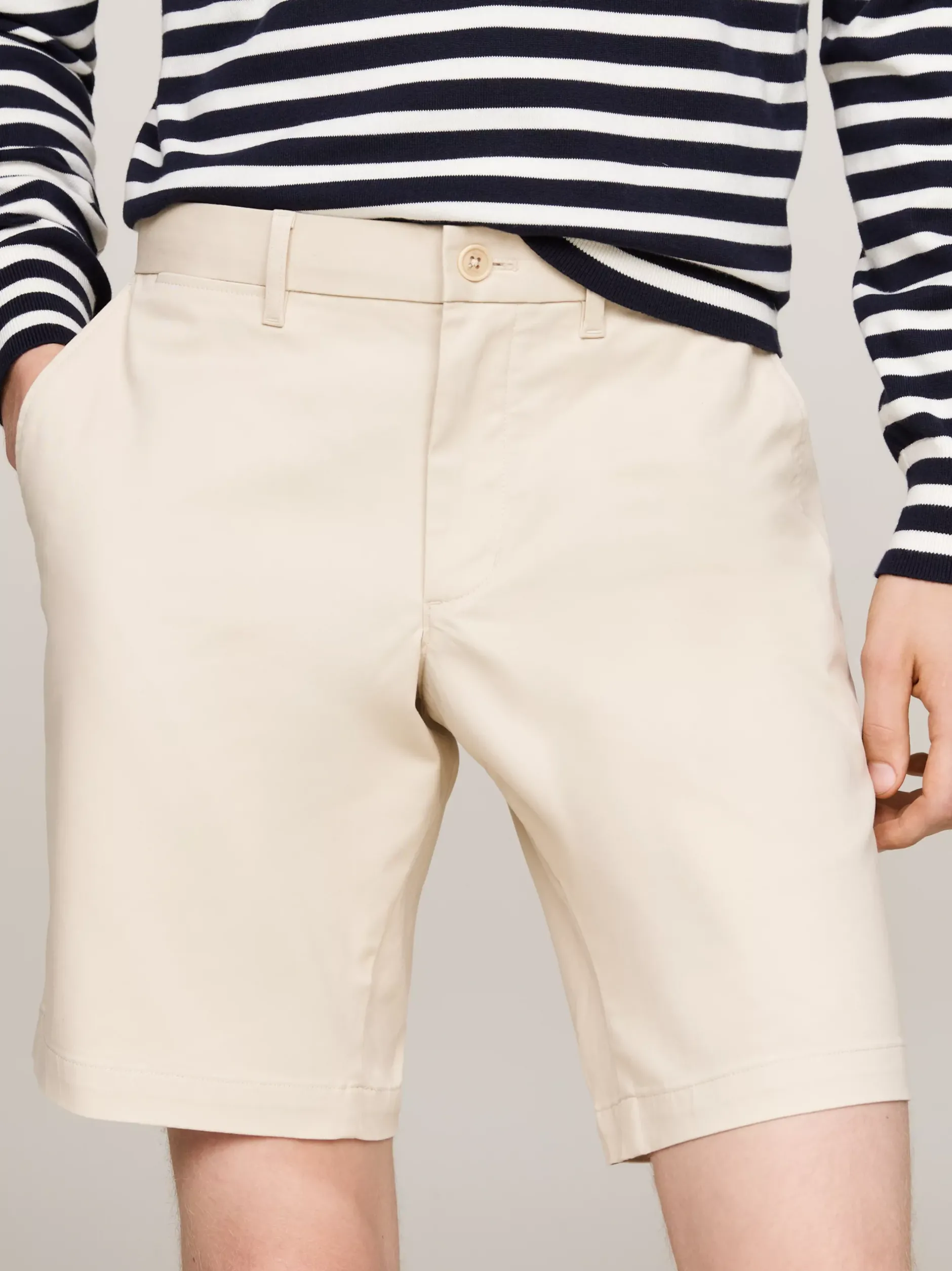 Szorty*Tommy Hilfiger Szorty Brooklyn W Stylu Chinosów Z Kolekcji 1985 CLASSIC BEIGE