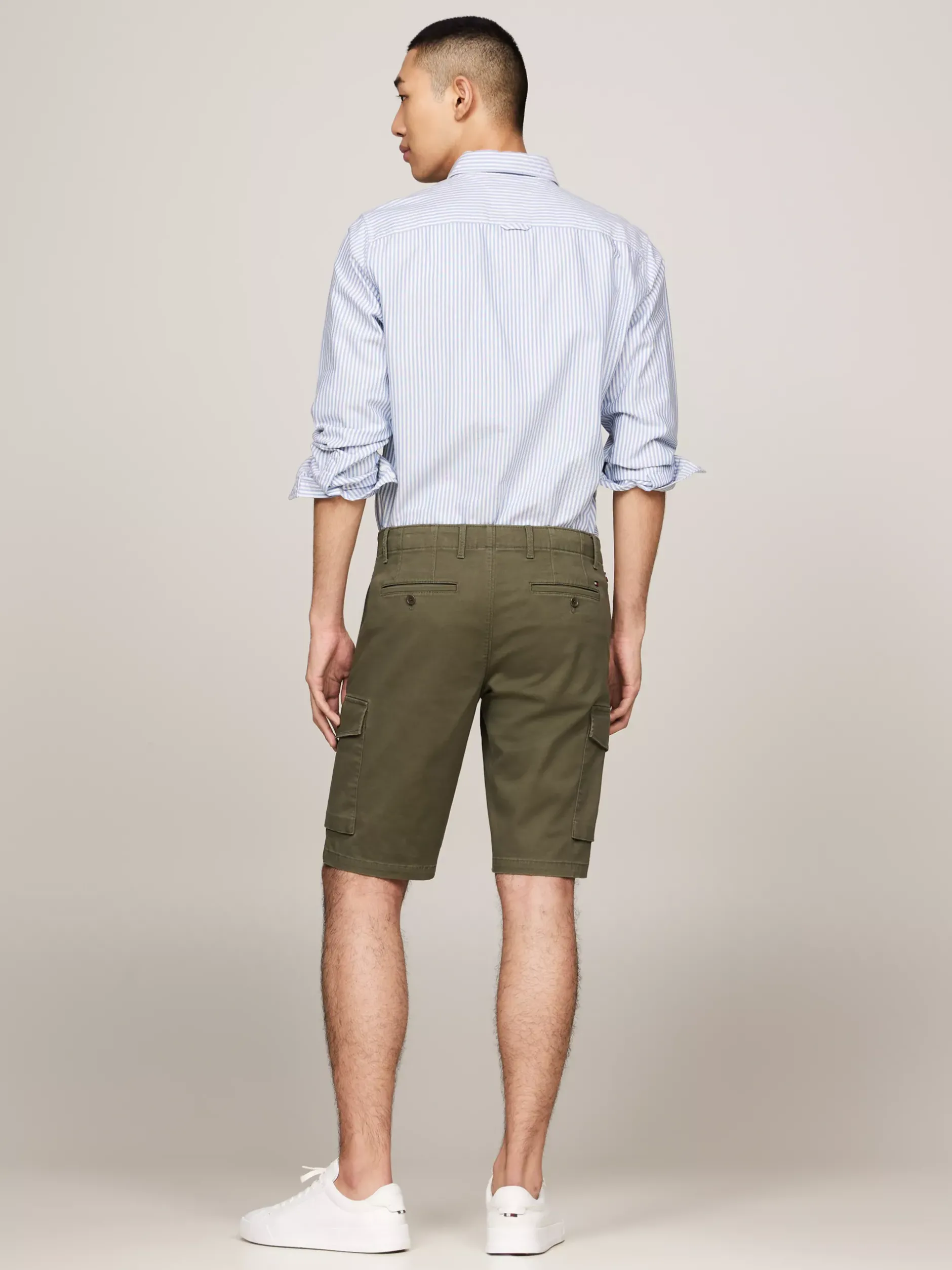 Szorty*Tommy Hilfiger Szorty Cargo Z Kolekcji 1985 ARMY GREEN
