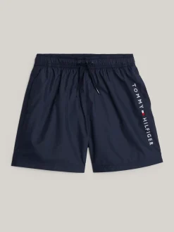 Stroje Kąpielowe*Tommy Hilfiger Szorty Do Pływania Original Z Troczkami DESERT SKY