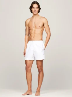 Stroje Kąpielowe*Tommy Hilfiger Szorty Do Pływania TH Original Z Troczkami TH OPTIC WHITE