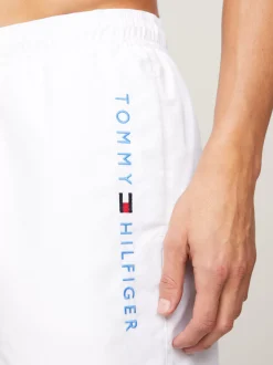 Stroje Kąpielowe*Tommy Hilfiger Szorty Do Pływania TH Original Z Troczkami TH OPTIC WHITE