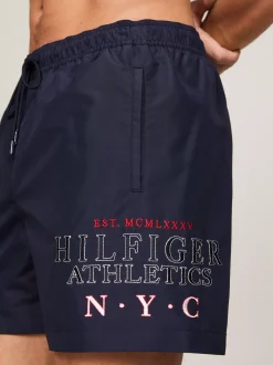 Stroje Kąpielowe*Tommy Hilfiger Szorty Do Pływania Z Logo Hilfiger DESERT SKY