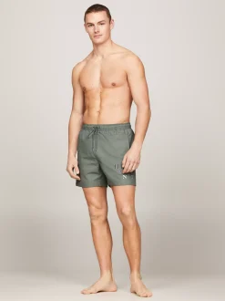 Stroje Kąpielowe*Tommy Hilfiger Szorty Do Pływania Z Logo Hilfiger STONEWASH GREEN