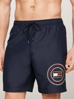 Stroje Kąpielowe*Tommy Hilfiger Szorty Do Pływania Z Logo Hilfiger DESERT SKY