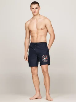 Stroje Kąpielowe*Tommy Hilfiger Szorty Do Pływania Z Logo Hilfiger DESERT SKY