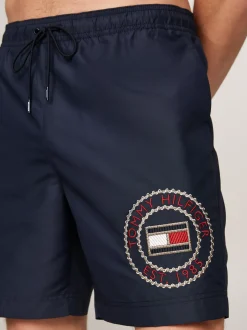 Stroje Kąpielowe*Tommy Hilfiger Szorty Do Pływania Z Logo Hilfiger DESERT SKY