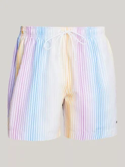 Stroje Kąpielowe*Tommy Hilfiger Szorty Do Pływania Z Nadrukiem I Troczkami TH OMBRE STRIPE MULTI