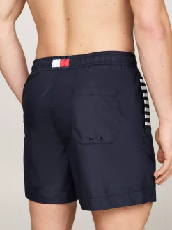 Stroje Kąpielowe*Tommy Hilfiger Szorty Do Pływania Z Nadrukiem I Troczkami DESERT SKY