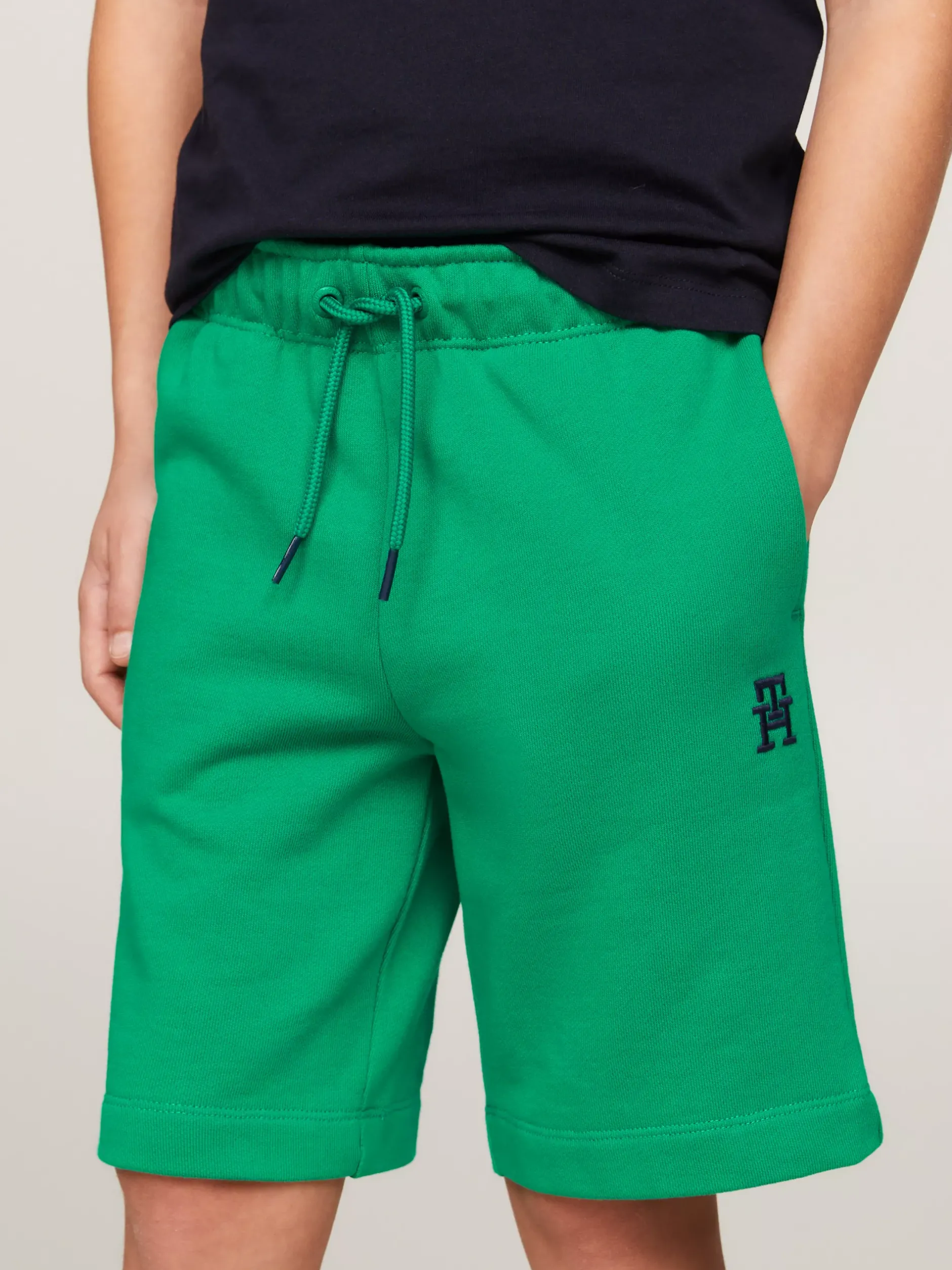 Spodnie, Szorty I Spódnice|Spodnie I Szorty*Tommy Hilfiger Szorty Dresowe TH Monogram OLYMPIC GREEN