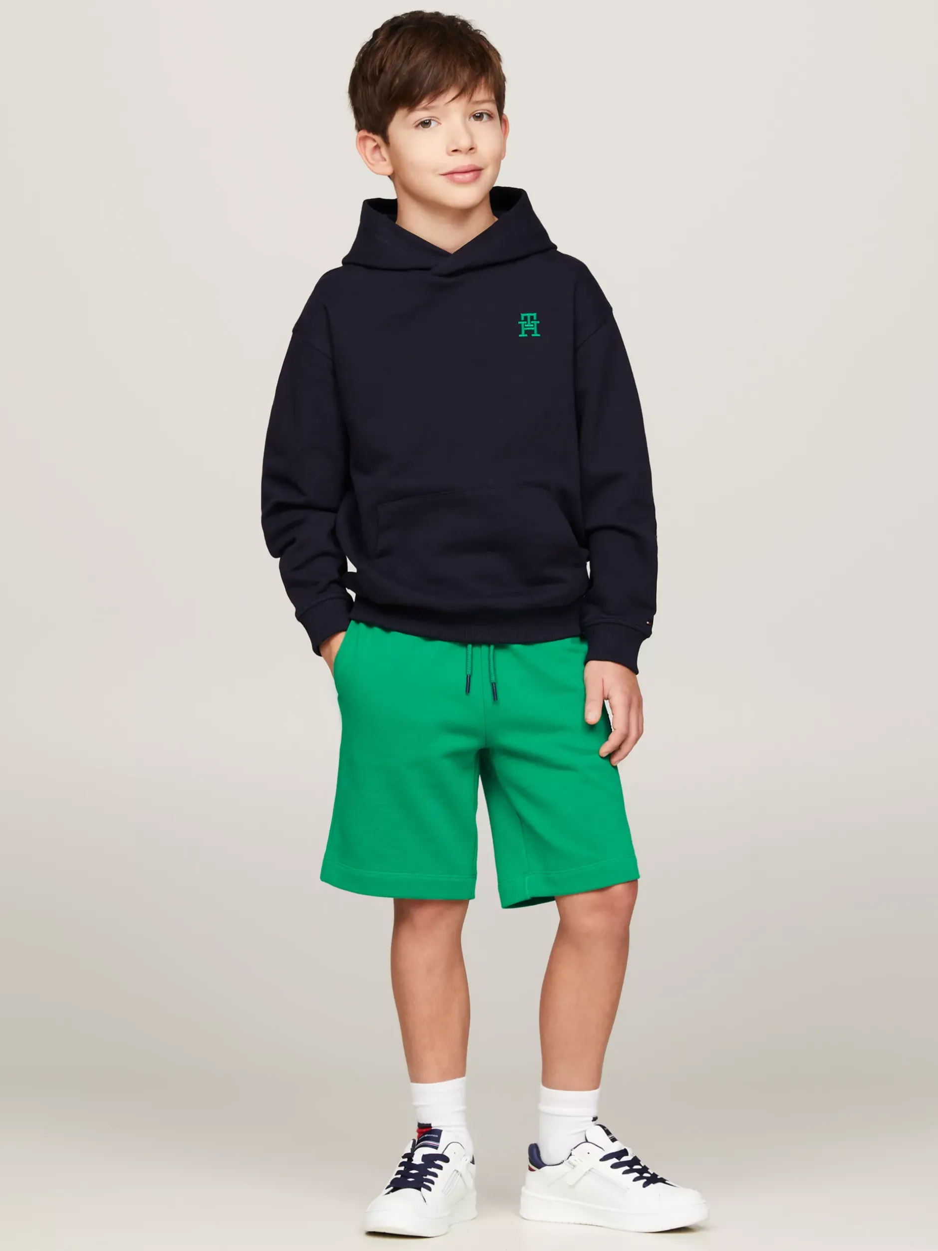 Spodnie, Szorty I Spódnice|Spodnie I Szorty*Tommy Hilfiger Szorty Dresowe TH Monogram OLYMPIC GREEN