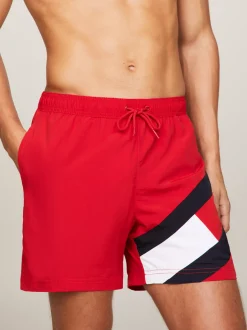 Stroje Kąpielowe*Tommy Hilfiger Szorty Kąpielowe Do Połowy Długości PRIMARY RED