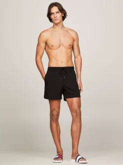 Stroje Kąpielowe*Tommy Hilfiger Szorty Kąpielowe Essential Do Połowy Uda BLACK