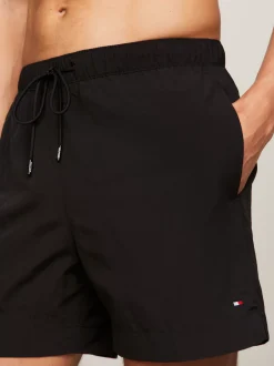 Stroje Kąpielowe*Tommy Hilfiger Szorty Kąpielowe Essential Do Połowy Uda BLACK