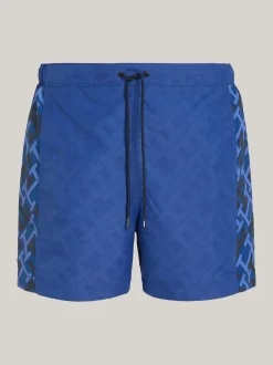 Stroje Kąpielowe*Tommy Hilfiger Szorty Kąpielowe Z Monogramem TH REACTIVE MONOGRAM DESERT SKY