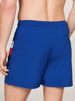 Stroje Kąpielowe*Tommy Hilfiger Szorty Kąpielowe Ze Wzorem W Sygnowane Paski ANCHOR BLUE