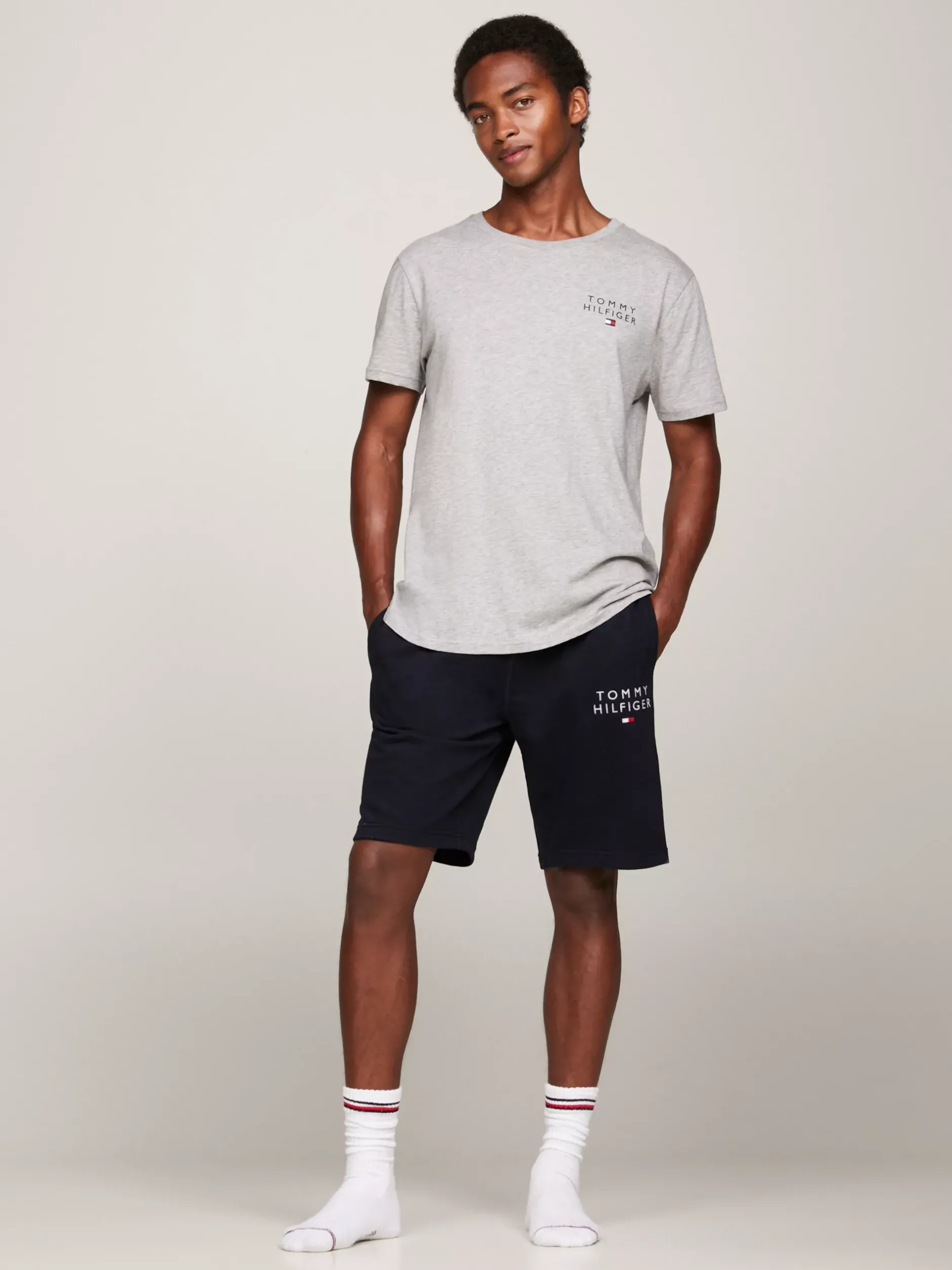 Stroje Domowe*Tommy Hilfiger Szorty Lounge TH Original Z Logo DESERT SKY