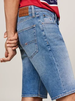 Szorty*Tommy Hilfiger Szorty Scanton Z Denimu Z Efektem Wyblaknięcia DENIM MEDIUM