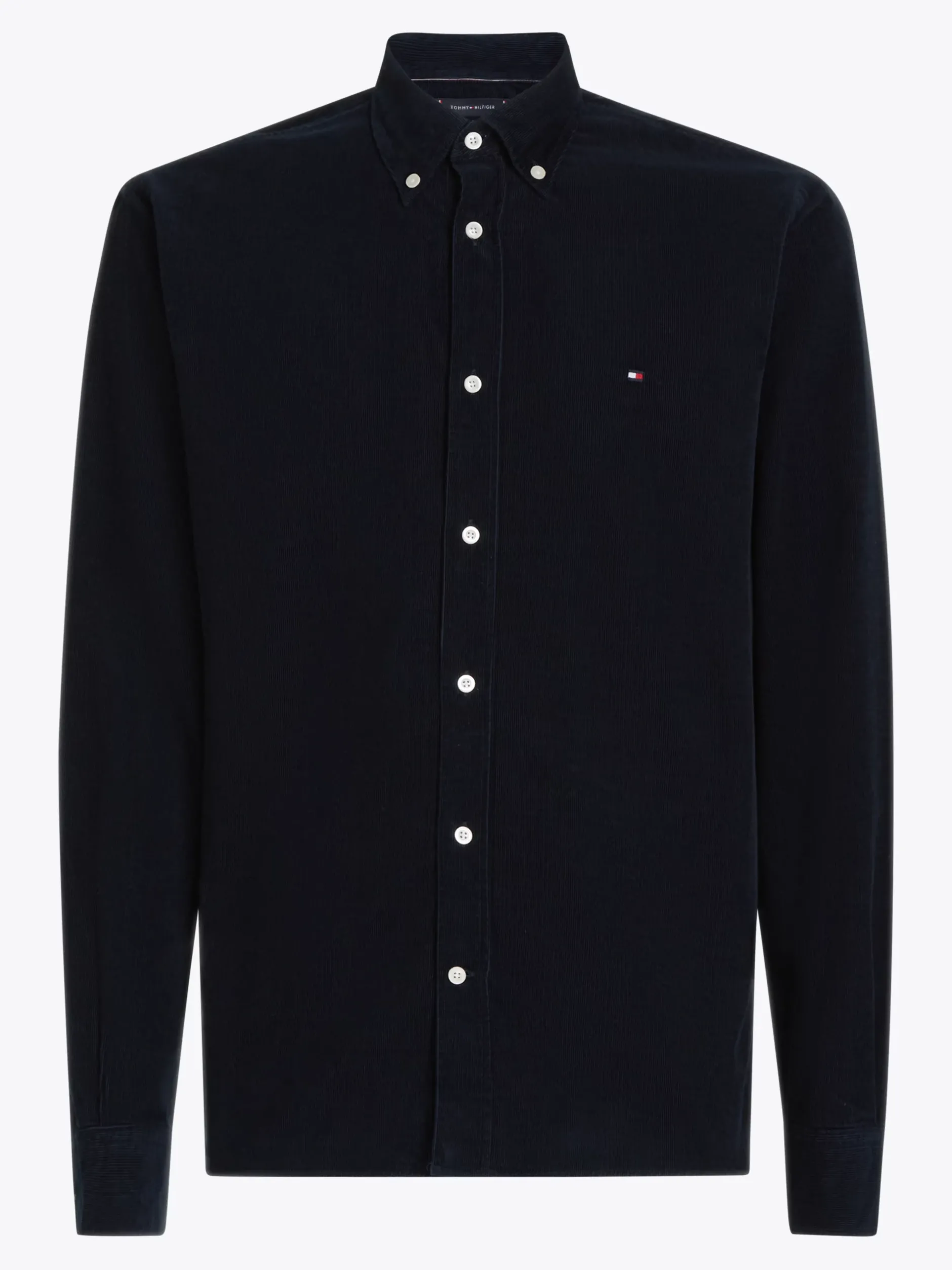 Koszule*Tommy Hilfiger Sztruksowa Koszula O Regularnym Kroju DESERT SKY