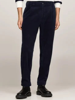 Spodnie*Tommy Hilfiger Sztruksowe Chinosy Harlem DESERT SKY