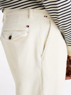 Spodnie*Tommy Hilfiger Sztruksowe Chinosy Harlem IVORY
