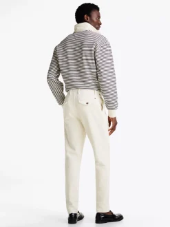 Spodnie*Tommy Hilfiger Sztruksowe Chinosy Harlem IVORY