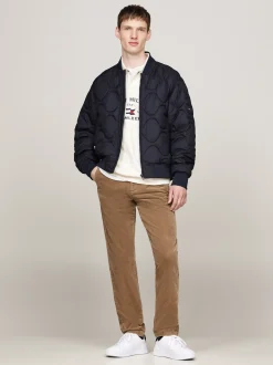 Spodnie*Tommy Hilfiger Sztruksowe Chinosy Z Troczkami SAFARI CANVAS