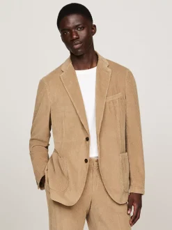 Garnitury I Kostiumy*Tommy Hilfiger Sztruksowy Garnitur O Wąskim Kroju BEIGE
