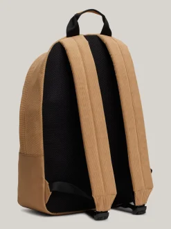 Plecaki*Tommy Hilfiger Sztruksowy Plecak Essential Z Logo TAWNY SAND