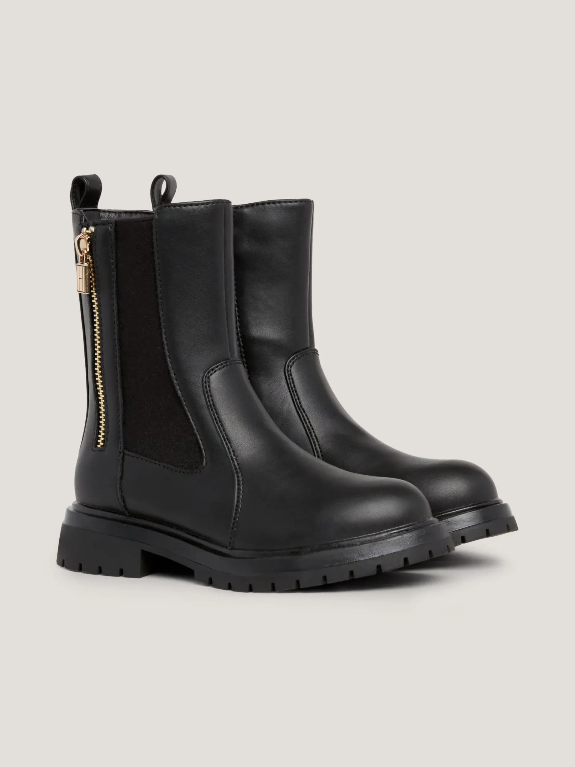 Obuwie I Akcesoria*Tommy Hilfiger Sztyblety Na Podeszwie Z Protektorem BLACK