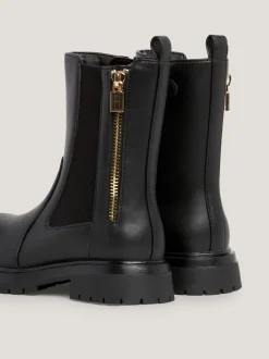 Obuwie I Akcesoria*Tommy Hilfiger Sztyblety Na Podeszwie Z Protektorem BLACK