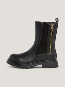 Obuwie I Akcesoria*Tommy Hilfiger Sztyblety Na Podeszwie Z Protektorem BLACK