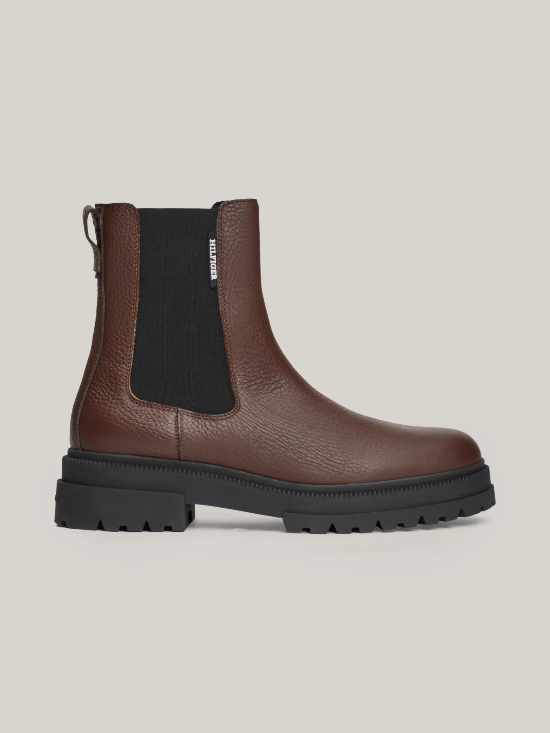 Sztyblety|Buty*Tommy Hilfiger Sztyblety Z Groszkowanej Skóry Z Protektorem COCOA