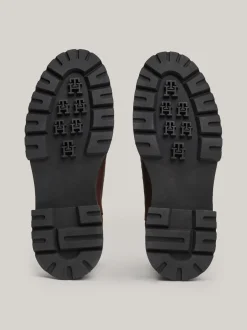 Sztyblety|Buty*Tommy Hilfiger Sztyblety Z Groszkowanej Skóry Z Protektorem COCOA