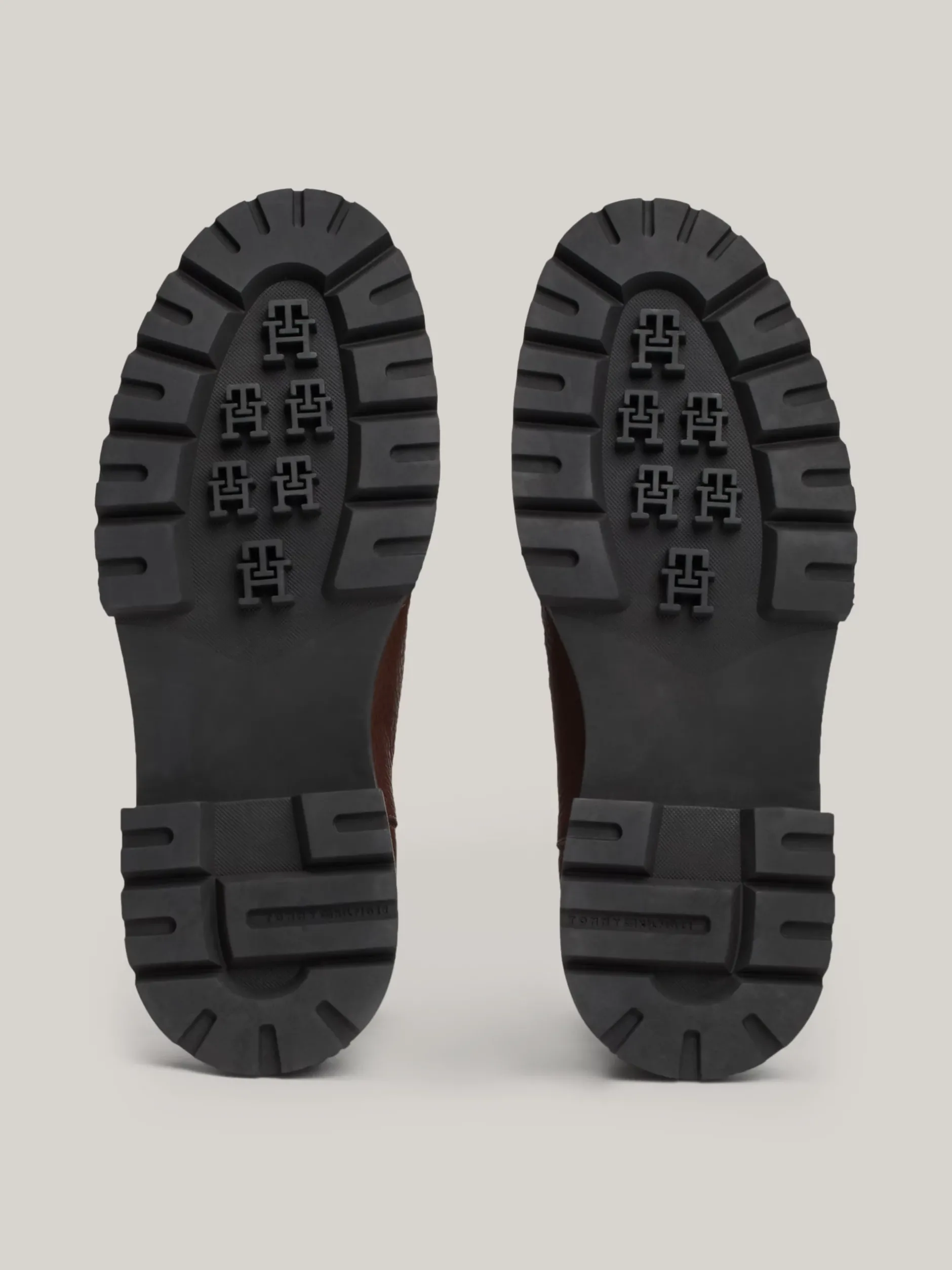 Sztyblety|Buty*Tommy Hilfiger Sztyblety Z Groszkowanej Skóry Z Protektorem COCOA