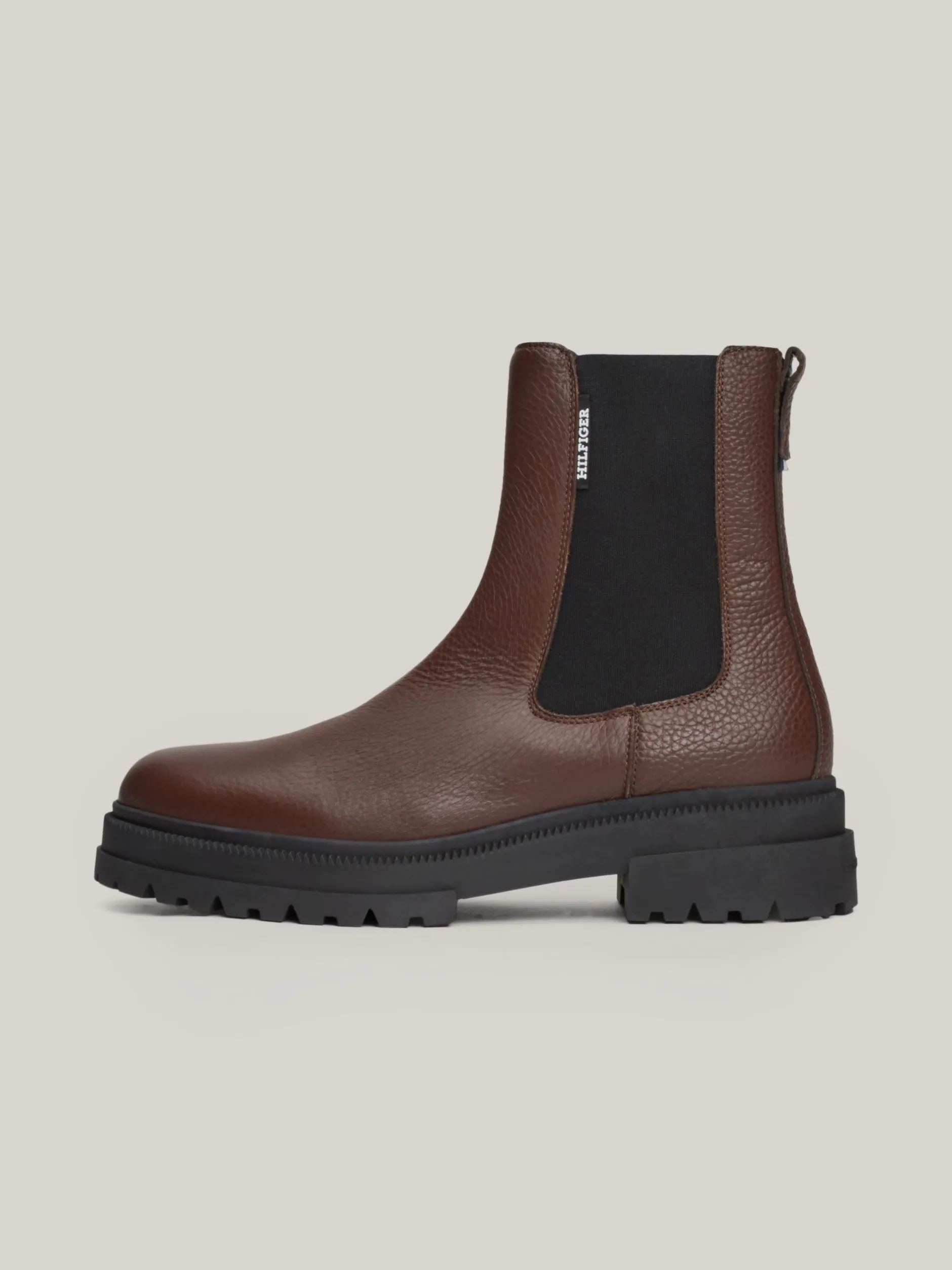 Sztyblety|Buty*Tommy Hilfiger Sztyblety Z Groszkowanej Skóry Z Protektorem COCOA