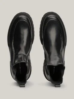Sztyblety|Buty*Tommy Hilfiger Sztyblety Z Lakierowanej Skóry BLACK