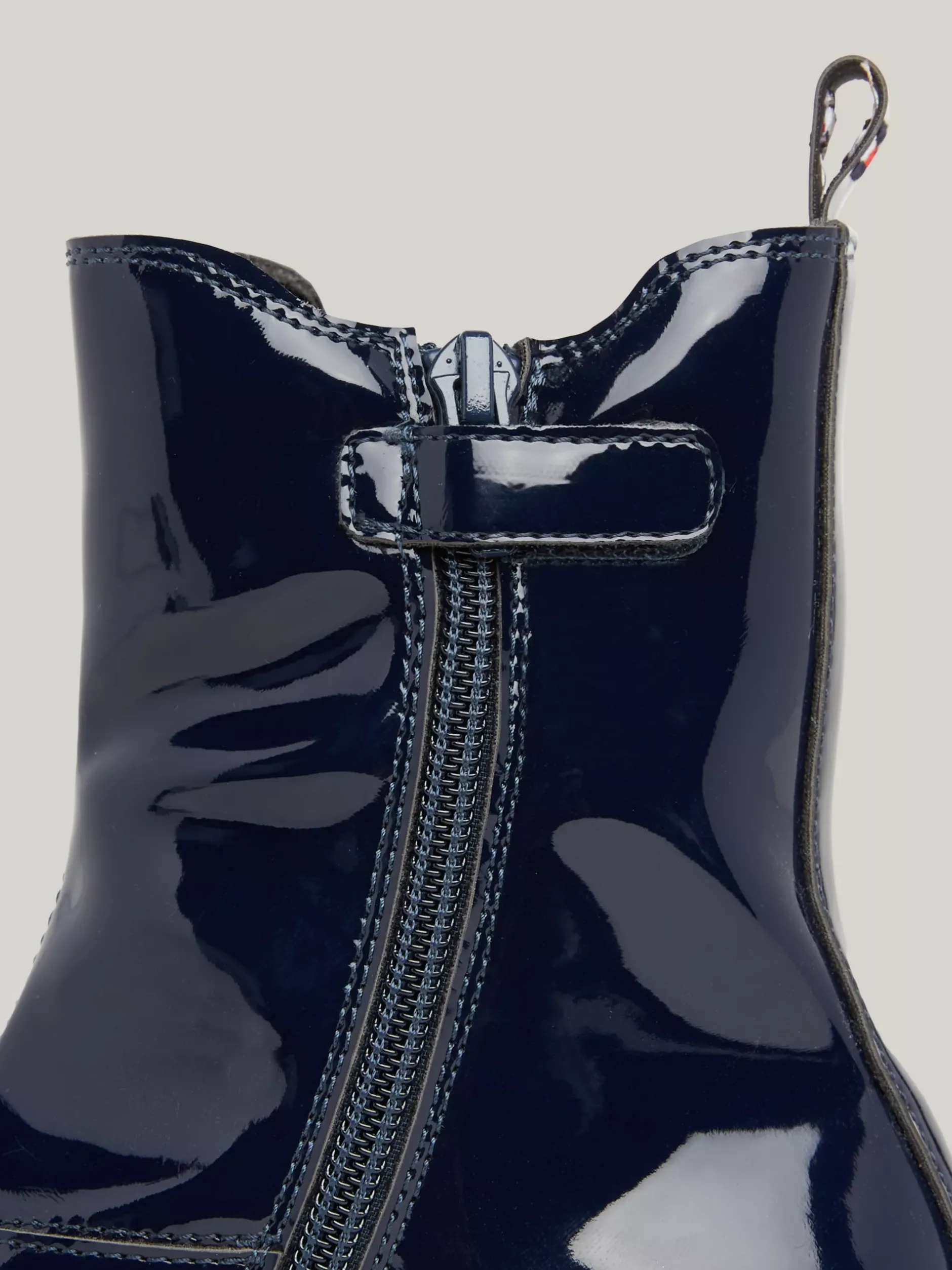 Obuwie I Akcesoria*Tommy Hilfiger Sztyblety Z Lakierowanym Wykończeniem BLUE