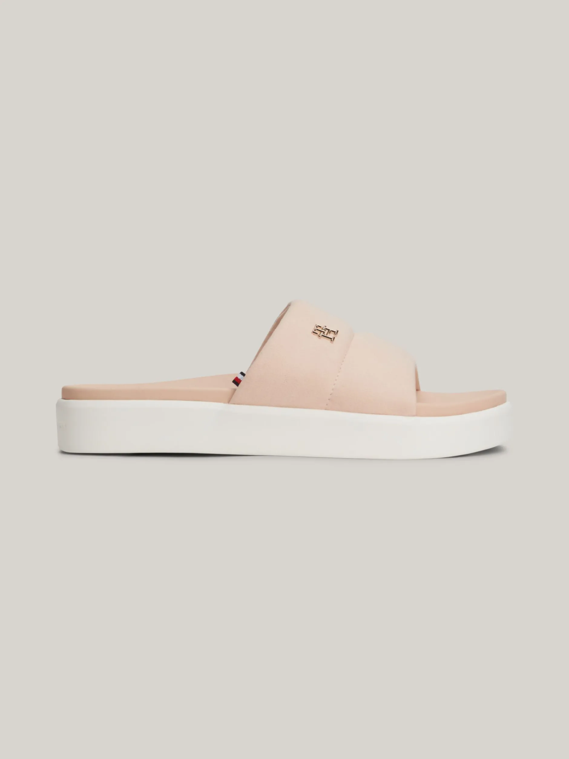 Sandały*Tommy Hilfiger Szykowne Klapki Basenowe Z Kolekcji Casual PINK BLOOM